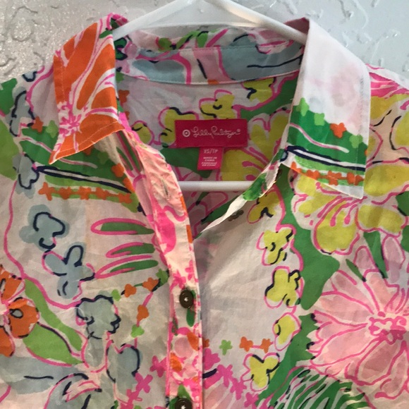 COPY - Nosey posie long sleeve button up Lilly for target - Picture 2 of 5